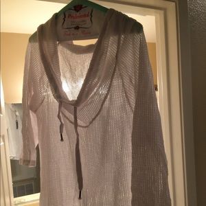 White Knitted Swimsuit Cover-up